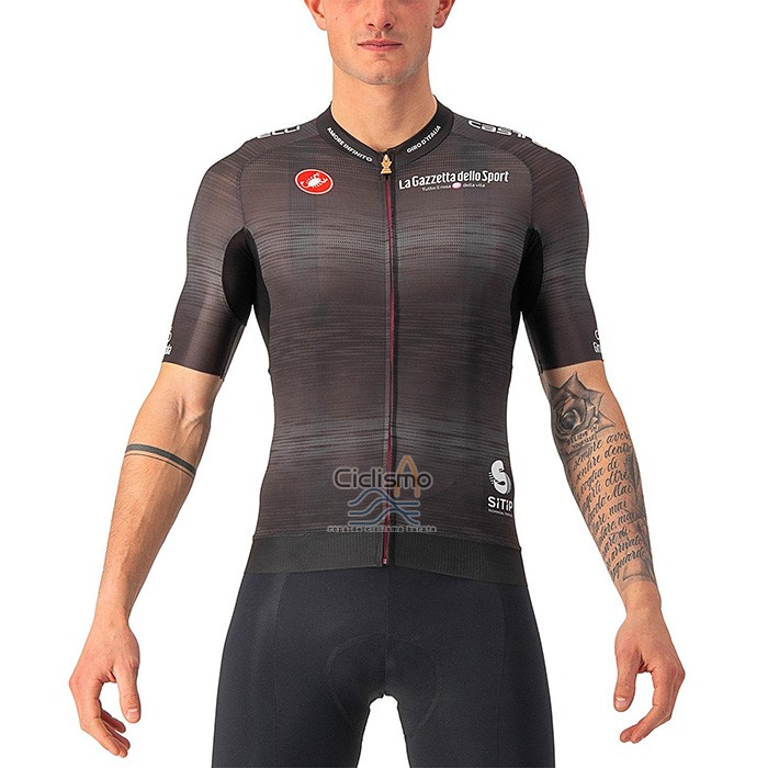 Giro d'Italia Ropa Ciclismo Culotte Corto 2022 Hombre Mangas Cortas Brown